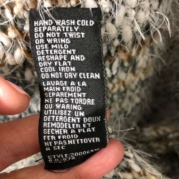 Cliché Couture wool blend duster cardigan with two front pockets Medium - Picture 5 of 6